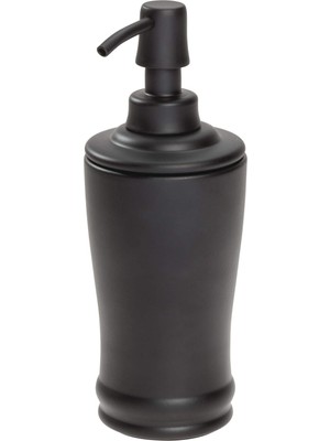 Frefly Store Interdesign Olivia Metal Uzun Sıvı Sabunluk, 236ML Kapasiteli, Mat Siyah, Banyo ve Mutfak Için