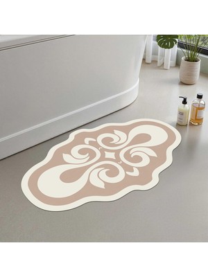 Frefly Store Monnhein Banyo Paspası, Yumuşak Banyo Halısı, Kaymaz Dot Tabanlı, Su Emici, Makinede Yıkanabilir - 50 x 80 cm