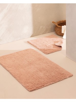 Frefly Store Madame Coco Cameo 2'li Banyo Paspası - Pudra - 60X100 cm