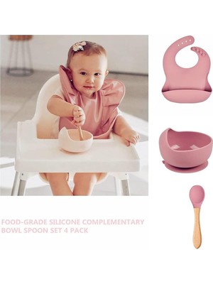 Frefly Store Bolivia's Bebek Mama Seti, 6 Parça Premium Silikon Beslenme Takımı, Vakum Tabanlı Kase ve Önlük, Bpa Içermez, 6-36 Ay Bebekler Için Güvenli ve Pratik Mama Ürünleri