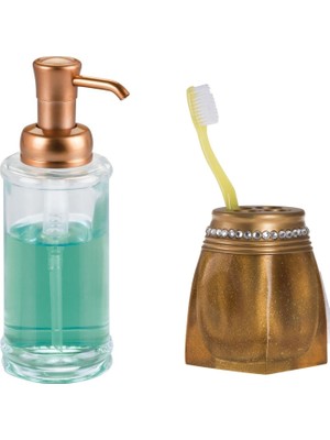 Frefly Store Bosphorus Homi Sıvı Sabunluk ve Diş Fırçalık 2 Li Banyo Seti