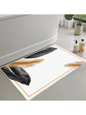 Frefly Store Monnhein Banyo Paspası, Yumuşak Banyo Halısı, Kaymaz Dot Tabanlı, Su Emici, Makinede Yıkanabilir - 40 x 60 cm