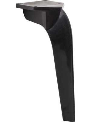 Frefly Store BADEM10 Repla Lüks Mobilya Kanepe Sehpa Tv Ünitesi Koltuk Ayağı 19 cm Siyah Baza Ayak