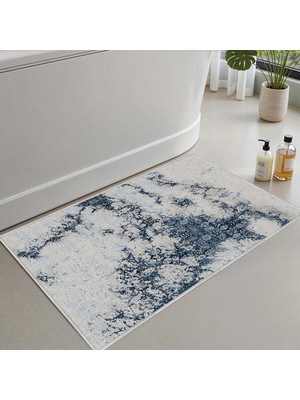 Frefly Store Monnhein 2'li Set Banyo Paspası, Yumuşak Banyo Halısı, Kaymaz Dot Tabanlı, Su Emici, Makinede Yıkanabilir - 40X60-50 x 80 cm