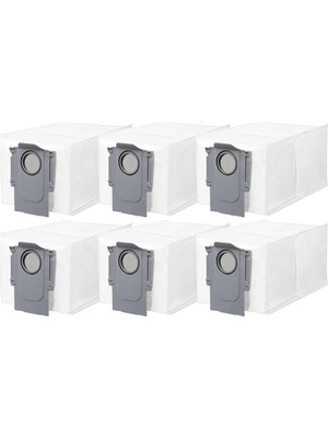 Frefly Store Roborock Saros 10,saros 10R / Qrevo Serisi / S8 Maxv Ultra,s8 Max Ultra Robot Süpürgeler Için Toz Çöp Torbası Yedek Parça Seti-6 Adet