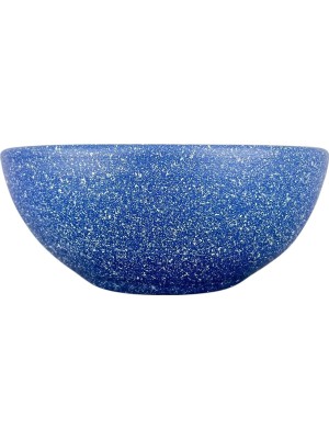 Frefly Store Bitki Tasarımı Ev Dekorasyon Lacivert Granit Aranjman Sunumluk Toprak Saksı 20 cm Çap