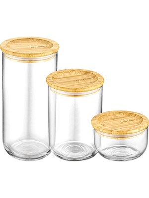 Frefly Store Bambum Duo 3'lü Cam Saklama Seti