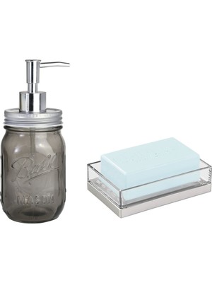Frefly Store Bosphorus Homi Sıvı Sabunluk ve Sabunluk 2 Li Banyo Seti