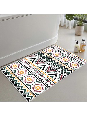 Frefly Store Monnhein 2'li Set Banyo Paspası, Yumuşak Banyo Halısı, Kaymaz Dot Tabanlı, Su Emici, Makinede Yıkanabilir - 40X60-50 x 80 cm