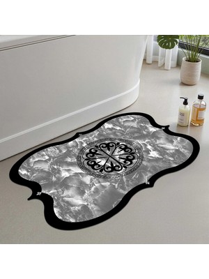 Frefly Store Monnhein Banyo Paspası, Yumuşak Banyo Halısı, Kaymaz Dot Tabanlı, Su Emici, Makinede Yıkanabilir - 50 x 80 cm