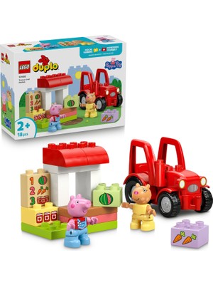 Frefly Store LEGO Duplo Peppa Pig Traktör ve Pazar 10468