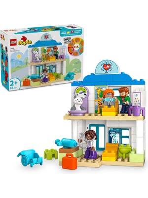 Frefly Store LEGO Duplo Town Ilk Doktor Ziyareti 10449-2 Yaş ve Üzeri Küçük Çocuklar Için Eğitici ve Yaratıcı Oyuncak Yapım Seti (65 Parça)
