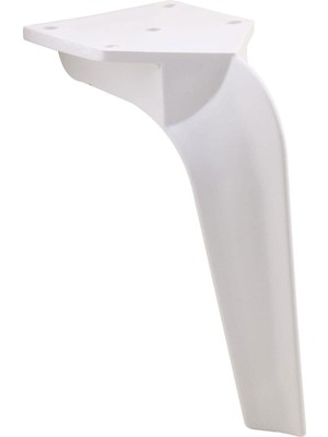 Frefly Store BADEM10 Repla Lüks Mobilya Kanepe Sehpa Tv Ünitesi Koltuk Ayağı 19 cm Beyaz Baza Ayak