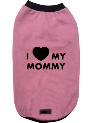 Frefly Store Monopetz Yeni Sezon Köpek ve Kedi Kıyafeti - Pembe I Love Mommy L Beden