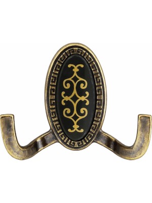 Frefly Store BADEM10 Palmira Duvar Vestiyer Askısı Metal Dolap Elbise Havlu Askılığı Antik Sarı Askı Askılık
