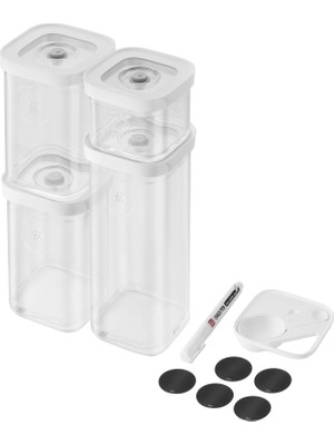 Frefly Store Zwilling Fresh & Cube Saklama Kabı 6'li Set S Beyaz