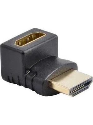Frefly Store HDMI Dirsek Adaptörü HDMI L Çevirici Uzatma Dönüştürücü 270°
