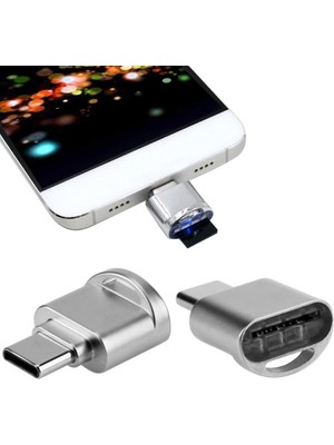 Frefly Store 4477 USB Type C 3.1 To Micro Sd Otg Hafıza Kartı Çevirici Dönüştürücü Adaptör