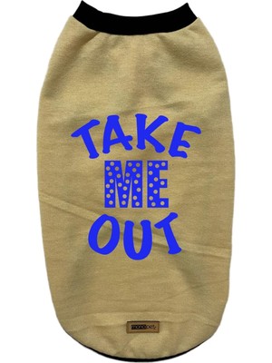 Frefly Store Monopetz Yeni Sezon Köpek ve Kedi Kıyafeti - Açık Sarı (Taş) Take Me Out M Beden