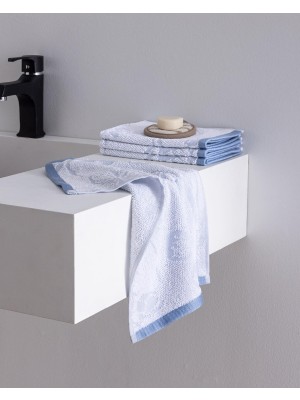 Frefly Store Opale 4'lü Pamuklu El Havlusu - Mavi - 30X45 cm