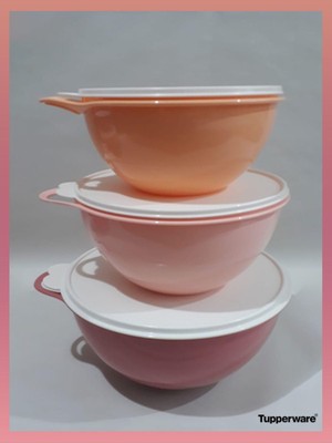 Frefly Store Tupperware Mikser Kabım 3 Lü Set (7,8 Lt, 4,5 Lt, 3 Lt)