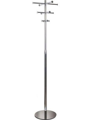 Frefly Store Ayaklı Çoklu Askılık Krom Renk 177 cm