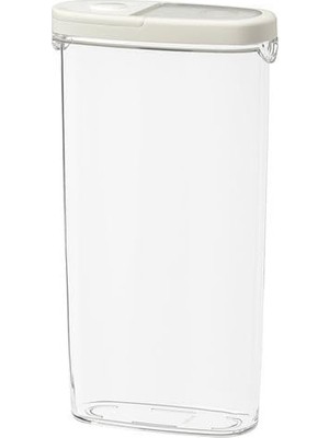 Frefly Store Ikea Vakumlu Kapaklı Saklama Kabı Beyaz Silikon Kauçuk Beyaz 8X30 cm 1 Adet Büyük Boy