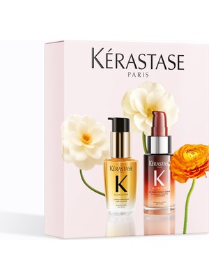 Frefly Store Kérastase Mini Hero Duo Spring Set - Parlak ve Kuru Saçlar Için Hediye Seti - Nutritive 8h Magic Night Serum ve Elixir Ultime Hair Oil