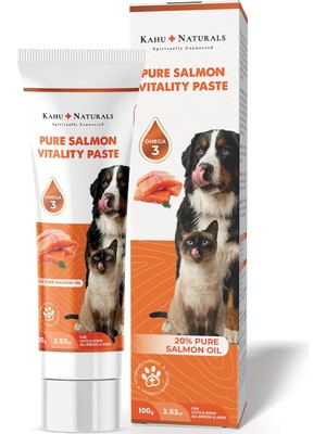 Frefly Store Kahu Naturals Somon Yağlı Malt, Omega-3 (Epa & Dha) Içerikli, Kedi ve Köpek Için, 100 G