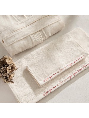 Frefly Store Poema Bambu El Havlusu 30X50 cm Ekru