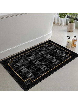 Frefly Store Monnhein Banyo Paspası, Yumuşak Banyo Halısı, Kaymaz Dot Tabanlı, Su Emici, Makinede Yıkanabilir - 60 x 100 cm