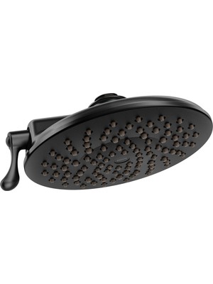 Frefly Store Moen S6320BL Duş Acc-Premium Iki Işlevli 8 "çap Püskürtme Başlığı Yağmur Duşu, Mat Siyah