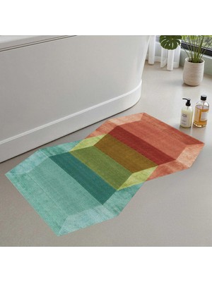Frefly Store Monnhein Banyo Paspası, Yumuşak Banyo Halısı, Kaymaz Dot Tabanlı, Su Emici, Makinede Yıkanabilir - 80 x 150 cm
