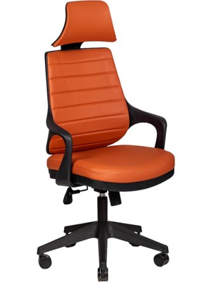 Frefly Store Vinasa Kahverengi Deri Yönetici Koltuğu