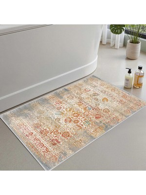 Frefly Store Monnhein Banyo Paspası, Yumuşak Banyo Halısı, Kaymaz Dot Tabanlı, Su Emici, Makinede Yıkanabilir - 50 x 80 cm