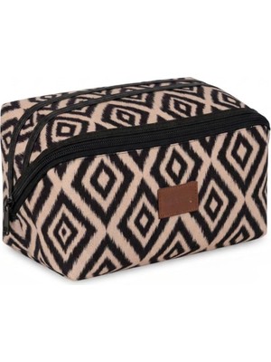 Frefly Store Orret Home Keçe Makyaj Organizer Çantası, Fermuarlı Kozmetik Organizeri, Valiz Tipi Keçe Makyaj Çantası, Seyahat Için Kozmetik Düzenleyici (Bohem)