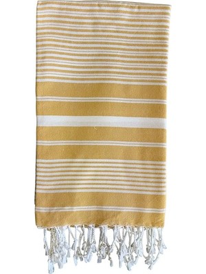 Frefly Store Maryon PEŞTEMAL%100 Pamuk Banyo Havlusu Hardal Sarı