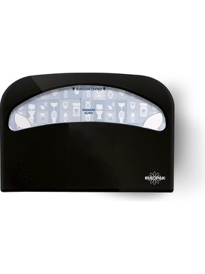 Frefly Store Rulopak R-1308S Klozet Kapak Örtu Aparatı Siyah