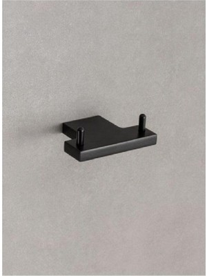 Frefly Store System Plaın Ikili Askılık Siyah Renk 28X60X80 mm