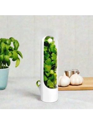 Frefly Store Le Nish Home Taze Tutma Kabı - 2'li Ekonomi Seti - Buzdolabı Organizer, Maydanoz, Dereotu ve Nane Saklama Kabı, Otların Ömrünü 3 Kat Uzatan Akıllı Tasarım (Bpa Free)