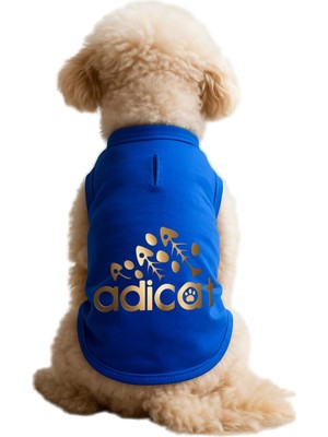 Frefly Store Mpz Pets Kedi ve Köpek Kıyafeti & Elbisesi Saks Mavi Adicat Atlet L