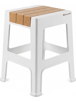 Frefly Store Kaymaz Tabanlı Ev Ofis Taburesi - 120 kg Taşıma Kapasiteli Kaymaz Banyo Taburesi - Çocuk Taburesi - 35X45X40 cm (Büyük Turuncu)