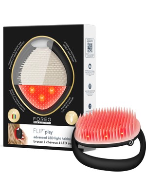 Frefly Store Foreo Flıp Play Advanced LED Saç Fırçası – Kırmızı, Mavi ve Yeşil Işık Modlarına Sahip 3’ü 1 Arada Bakım Aracı, Sağlıklı Görünen Saç ve Saç Derisini Destekler - Midnight Magic!