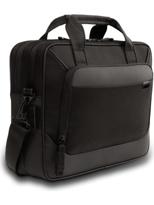 Frefly Store Dell Ecoloop Pro Classic Evrak Çantası – CC5425C – Siyah – 14 Inç Uyumlu – 460-BDSR Oceancycle Sertifikalı Geri Dönüştürülmüş Kumaş, 360° Eva Köpük Korumalı Laptop Bölmesi, Su ve Kir Tutmayan Kumaş, Y