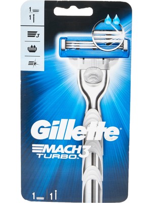 Frefly Store Gillete Gillette Mach 3 Turbo Tıraş Makinesi, 1 Adet, Standart, Benzersiz