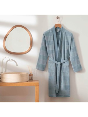 Frefly Store Linens Tressa Pamuk L/xl Bornoz Mavi