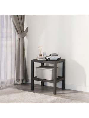 Frefly Store Deconox Modüler 2 Katlı Çok Amaçlı Plastik Raf - 38X50X29 cm Banyo, Mutfak ve Tezgah Üstü Organizeri - Aletsiz Kolay Kurulum (Siyah)