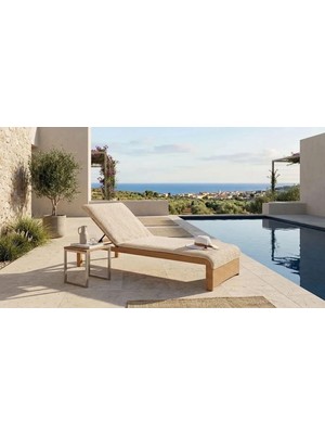 Frefly Store KOBEHOME%100 Pamuk Şezlong Havlusu Bej 75X200 cm