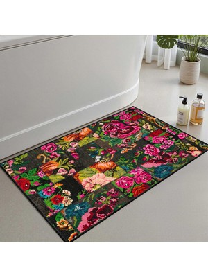 Frefly Store Monnhein Banyo Paspası, Yumuşak Banyo Halısı, Kaymaz Dot Tabanlı, Su Emici, Makinede Yıkanabilir - 60 x 100 cm