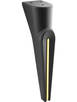 Frefly Store BADEM10 Nota Mobilya Oturma Grubu Kanepe Sehpa Tv Ünitesi Koltuk Ayağı Baza Ayakları Siyah Altın Gold 23 cm